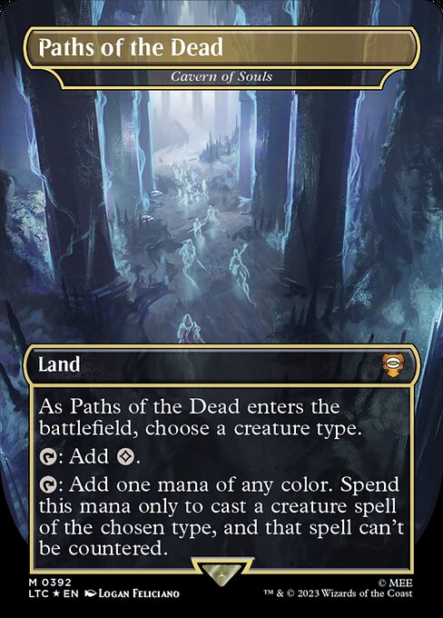 MTG Cavern of Souls LTC 392 Showcase Ring Surge Foil