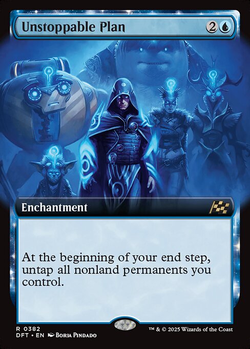 MTG Unstoppable Plan DFT 382 Extended Art Foil
