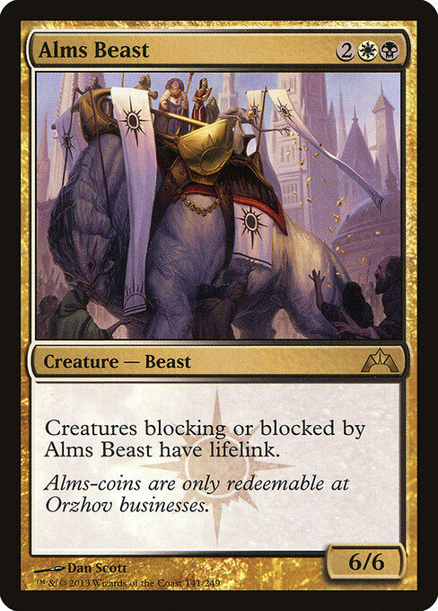 MTG Alms Beast GTC 141 Regular Foil