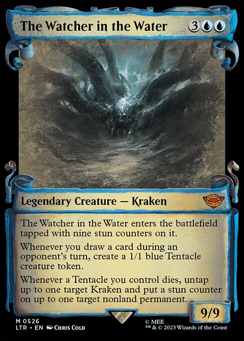 MTG The Watcher in the Water LTR 526 Showcase Scrolls of Middle-earth Silver Foil