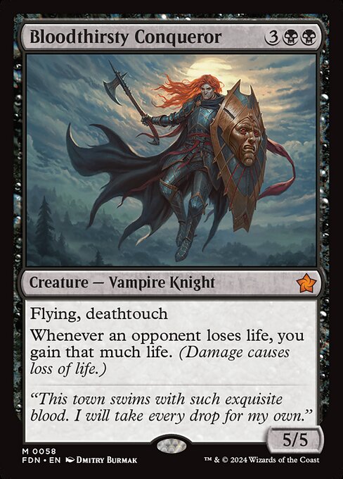 MTG Bloodthirsty Conqueror FDN 058 Regular Nonfoil