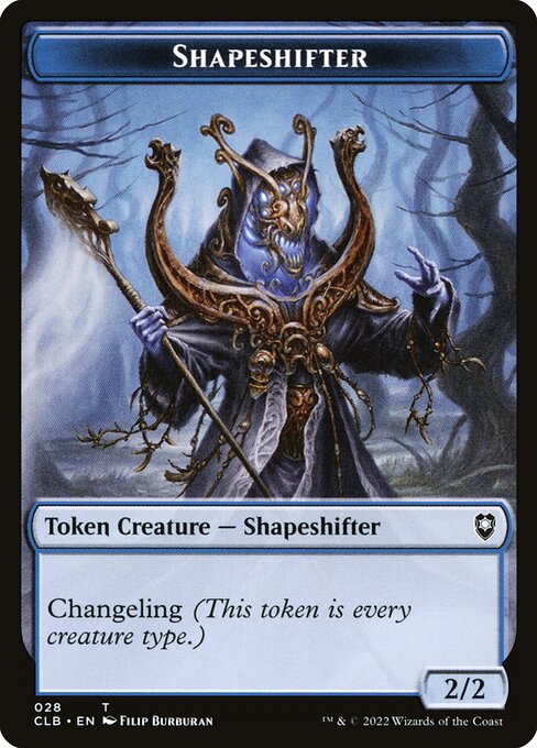 MTG Shapeshifter Token CLB 028 Token Nonfoil