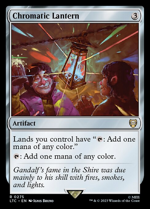 MTG Chromatic Lantern LTC 275 Alternate Art Nonfoil
