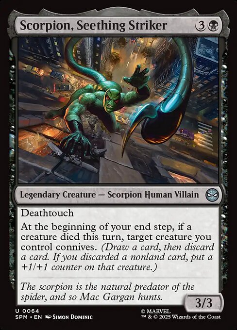 MTG Scorpion, Seething Striker SPM 064 Regular Foil