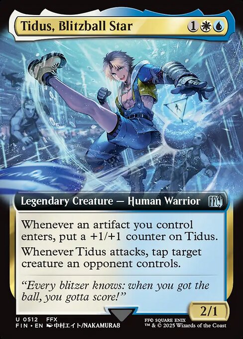 MTG Tidus, Blitzball Star FIN 512 Extended Art Nonfoil