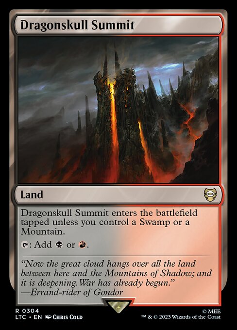 MTG Dragonskull Summit LTC 304 Alternate Art Nonfoil
