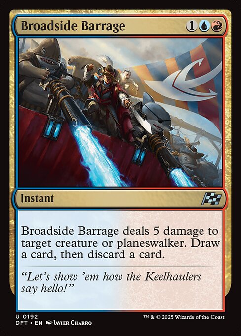 MTG Broadside Barrage DFT 192 Regular Foil