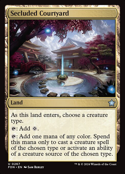MTG Secluded Courtyard FDN 267 Regular Foil