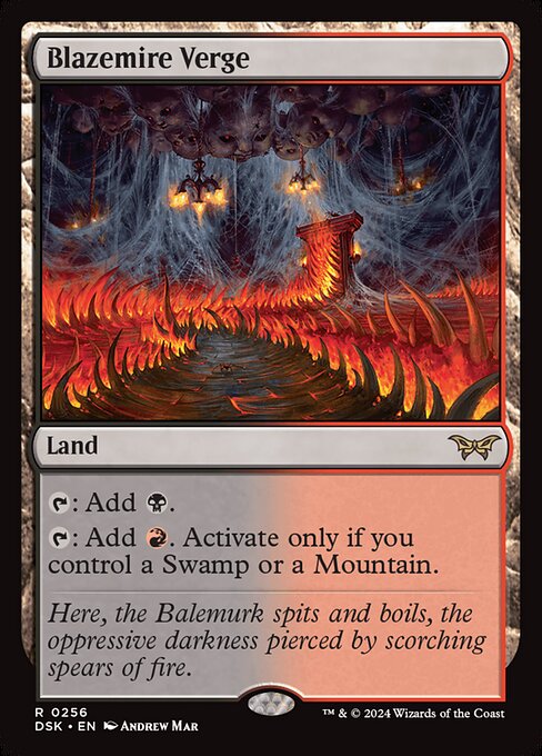 MTG Blazemire Verge DSK 256 Regular Nonfoil