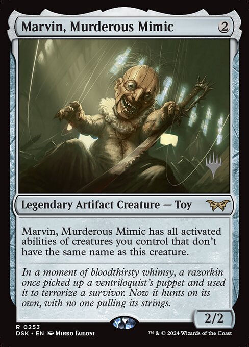 MTG Marvin, Murderous Mimic PDSK 253p Promo Pack Foil