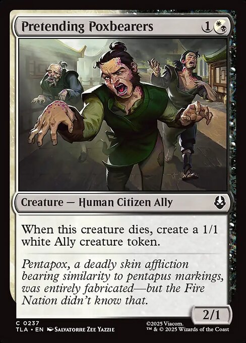 MTG Pretending Poxbearers TLA 237 Regular Nonfoil