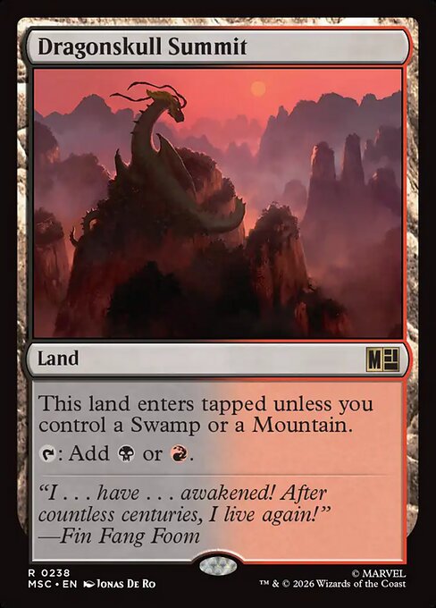 MTG Dragonskull Summit MSC 238 Regular Surge Foil