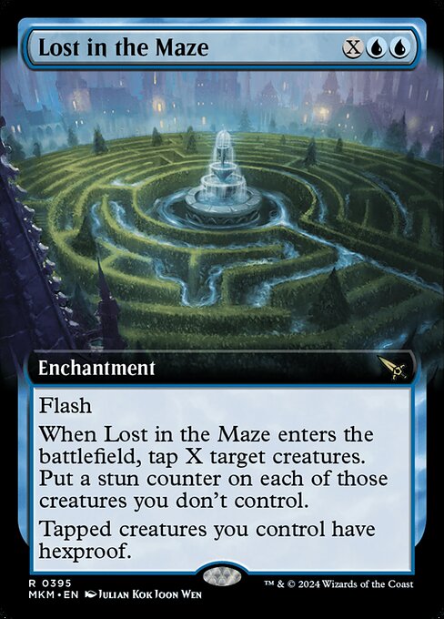 MTG Lost in the Maze MKM 395 Extended Art Foil