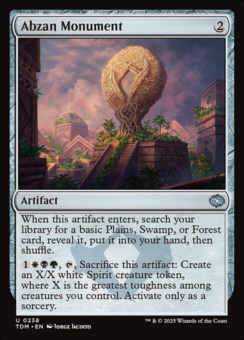 MTG Abzan Monument TDM 238 Regular Nonfoil