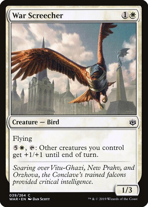 MTG War Screecher WAR 039 Standard Foil front