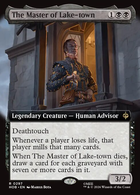 MTG The Master of Lake-town HOB 297 Alternate Art Foil