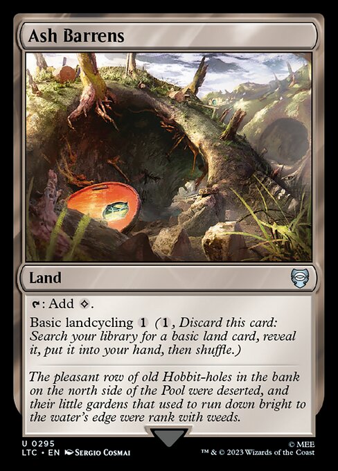 MTG Ash Barrens LTC 295 Alternate Art Nonfoil