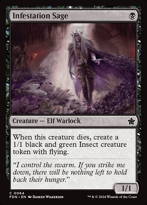 MTG Infestation Sage FDN 064 Regular Foil