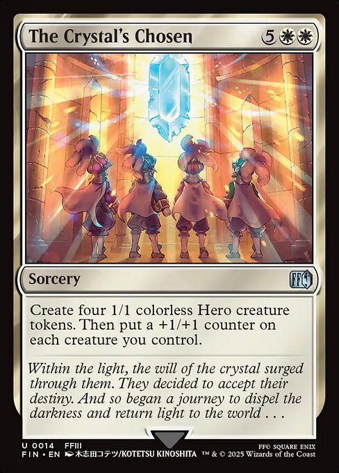 MTG The Crystal's Chosen FIN 014 Regular Foil