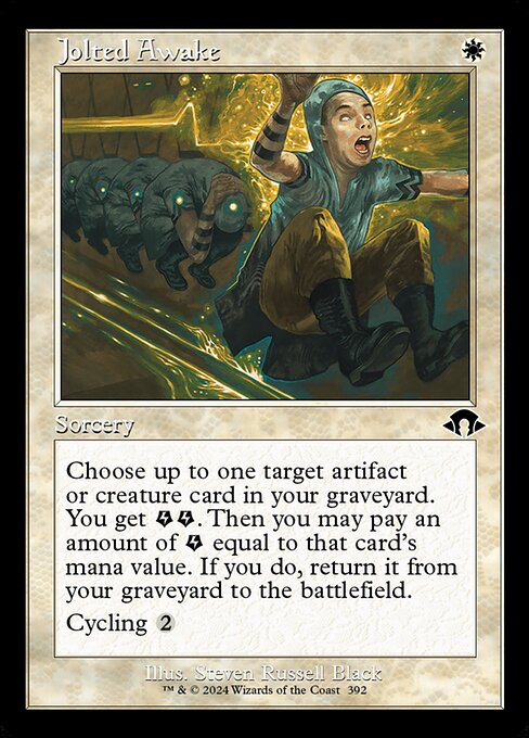 MTG Jolted Awake MH3 392 Retro Frame Foil