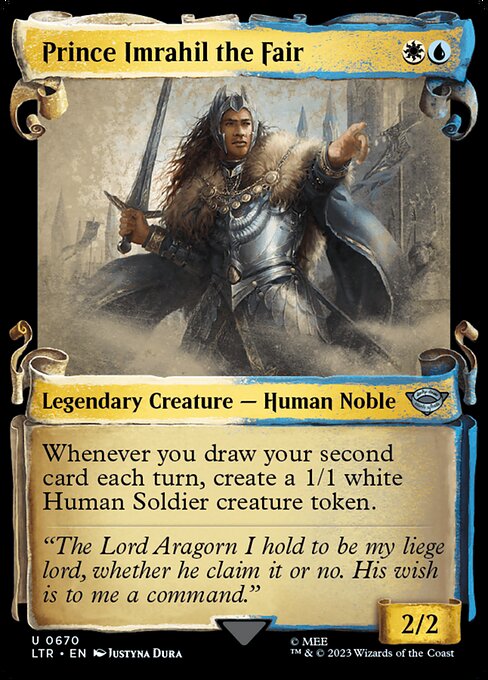 MTG Prince Imrahil the Fair LTR 670 Showcase Scrolls of Middle-earth Nonfoil