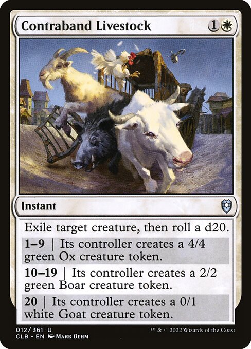 MTG Contraband Livestock CLB 012 Regular Foil