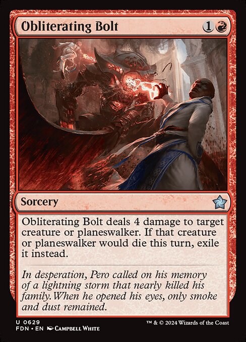 MTG Obliterating Bolt FDN 629 Starter Collection Nonfoil