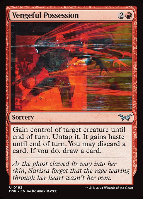 MTG Vengeful Possession DSK 162 Regular Foil