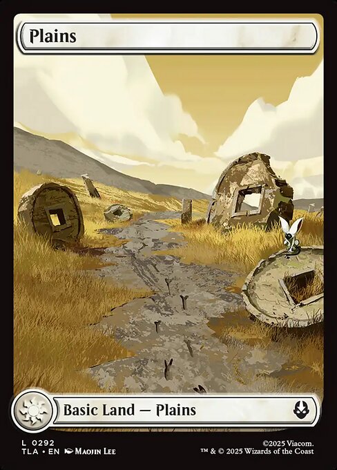 MTG Plains TLA 292 Full Art Avatar's Journey Land Nonfoil