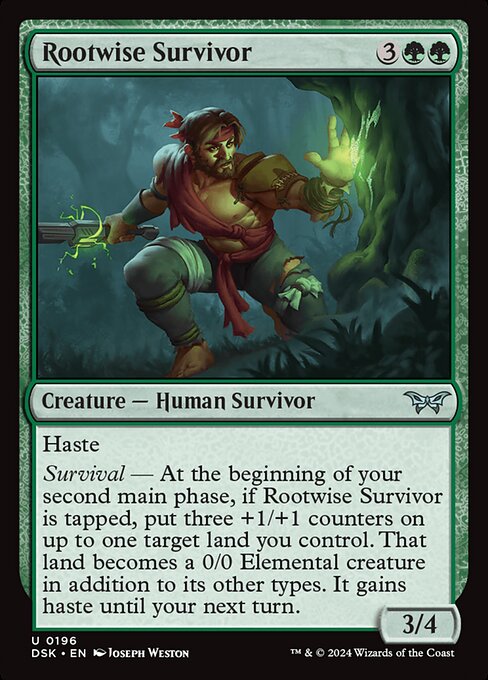 MTG Rootwise Survivor DSK 196 Regular Foil
