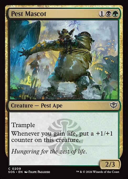 MTG Pest Mascot SOS 209 Regular Nonfoil