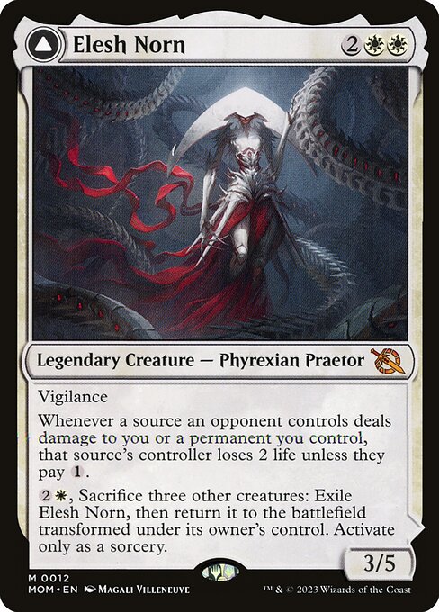 MTG Elesh Norn // The Argent Etchings MOM 012 Regular Nonfoil