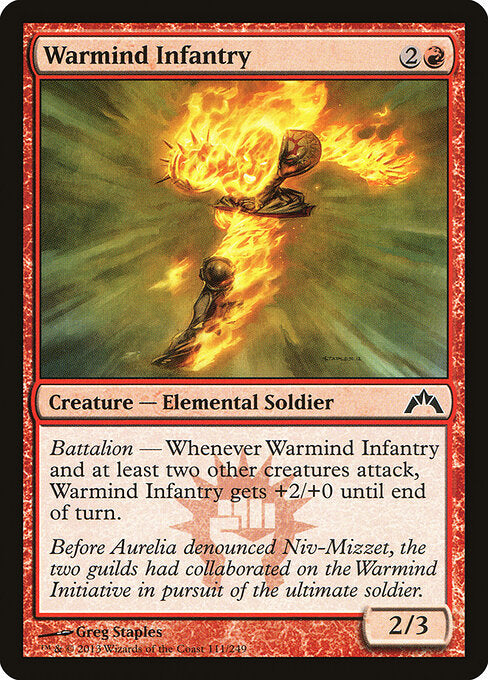 MTG Warmind Infantry GTC 111 Regular Foil