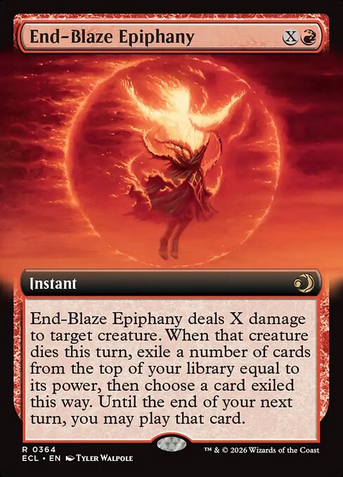 MTG End-Blaze Epiphany ECL 364 Extended Art Nonfoil
