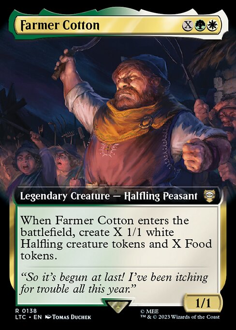 MTG Farmer Cotton LTC 138 Extended Art Nonfoil