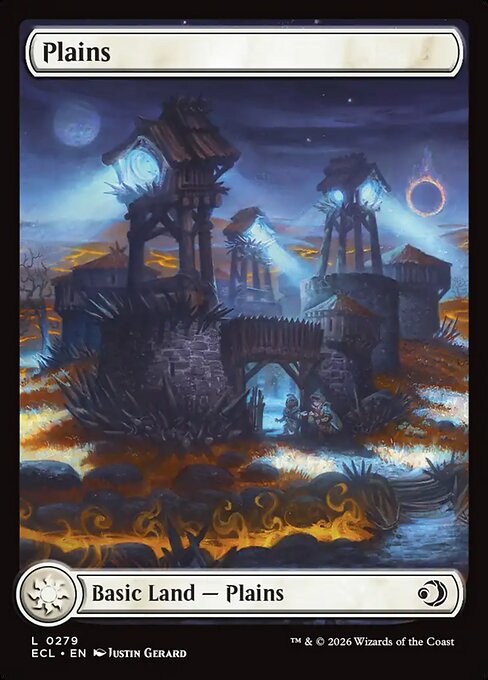 MTG Plains ECL 279 Full Art Land Foil