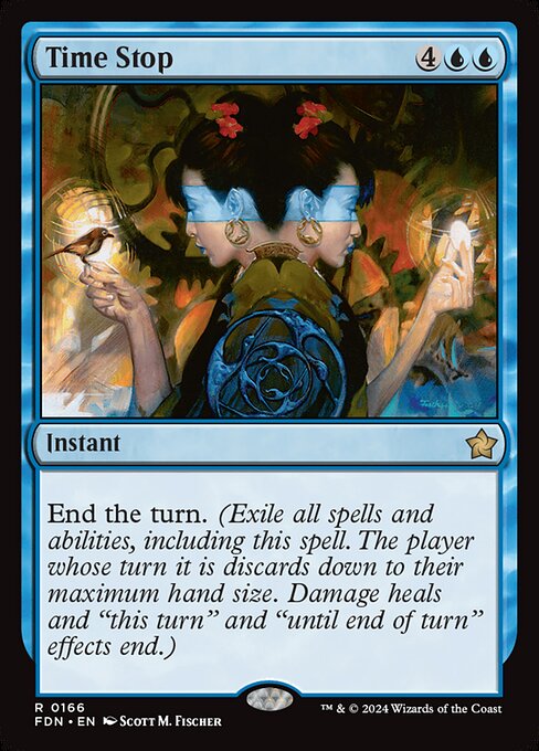 MTG Time Stop FDN 166 Regular Foil