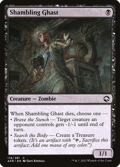 MTG Shambling Ghast AFR 119 Regular Nonfoil