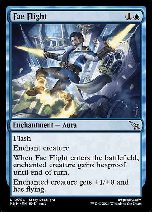 MTG Fae Flight MKM 056 Regular Foil