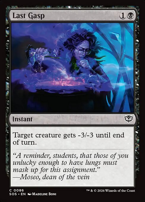 MTG Last Gasp SOS 086 Regular Foil