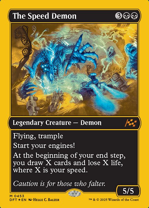 MTG The Speed Demon DFT 453 Regular First-Place Foil