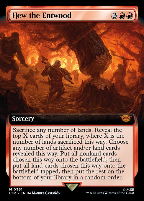 MTG Hew the Entwood LTR 361 Extended Art Nonfoil
