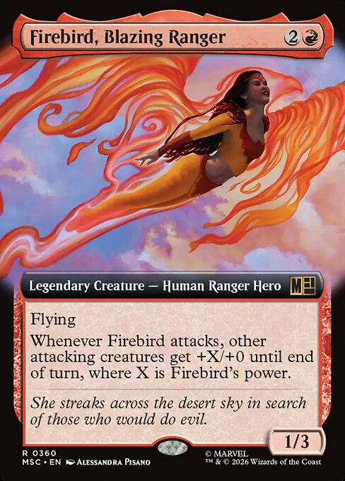 MTG Firebird, Blazing Ranger MSC 360 Extended Art Nonfoil