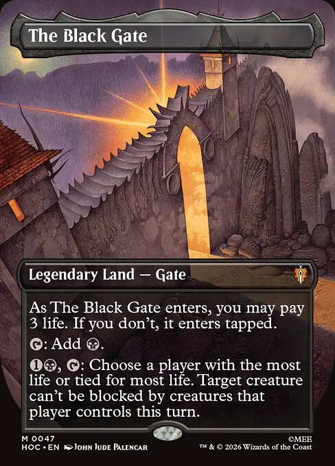 MTG The Black Gate HOC 047 Regular Nonfoil