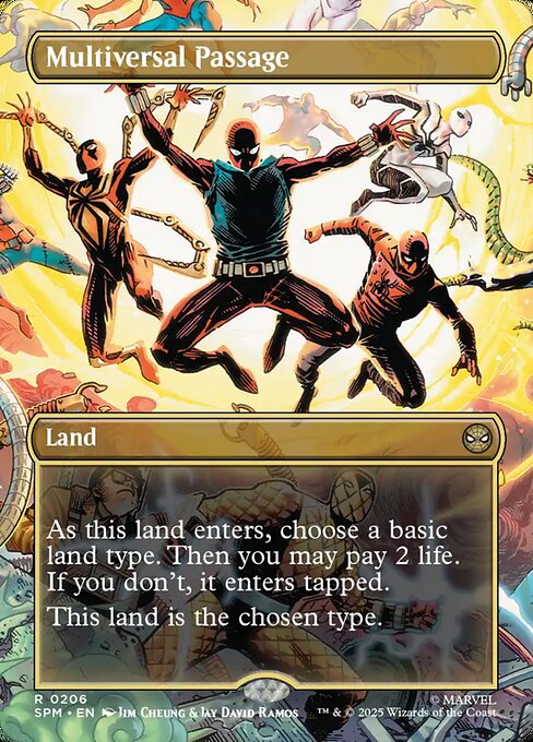 MTG Multiversal Passage SPM 206 Borderless Scene Foil