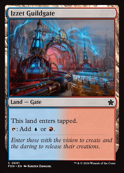 MTG Izzet Guildgate FDN 691 Starter Collection Nonfoil