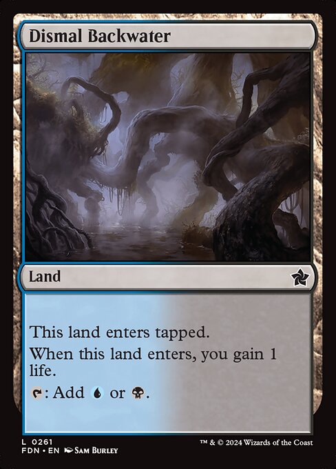 MTG Dismal Backwater FDN 261 Regular Foil