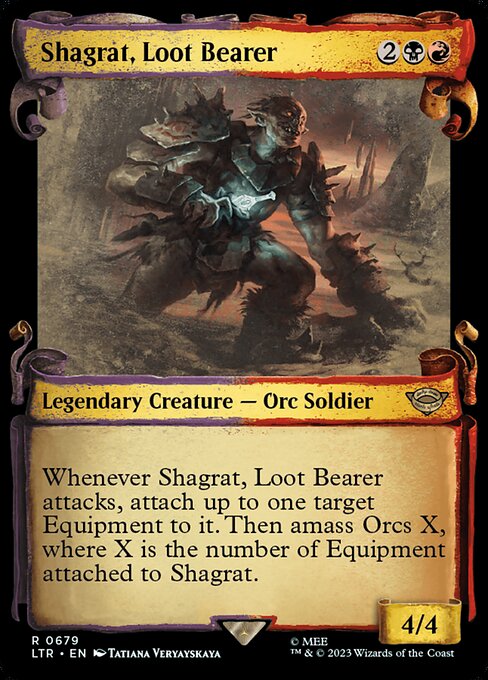 MTG Shagrat, Loot Bearer LTR 679 Showcase Scrolls of Middle-earth Nonfoil