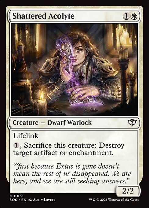 MTG Shattered Acolyte SOS 031 Regular Foil