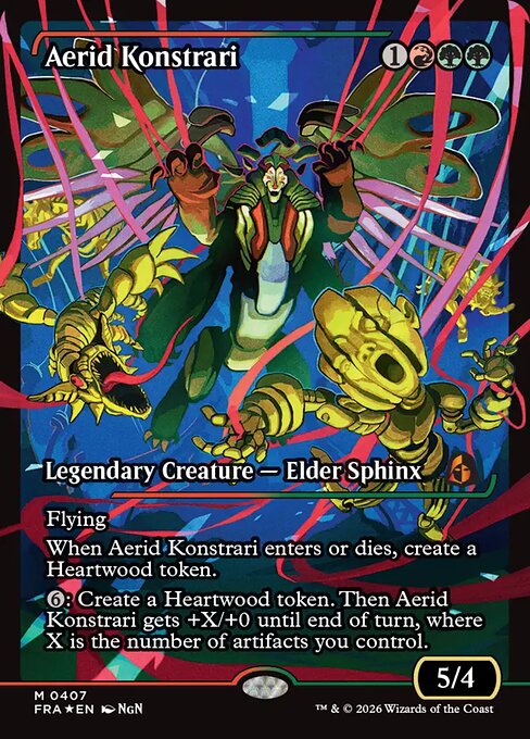 MTG Aerid Konstrari FRA 407 Japan Showcase Traditional Foil front